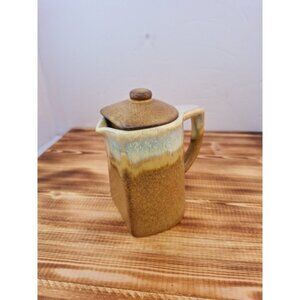 Rodolfo Padilla Drip Glaze Stoneware‎ Creamer Pitcher Lidded Vtg Signed Mexico